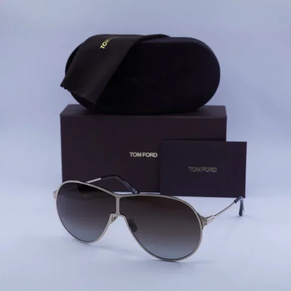 Tom Ford Gaia FT1174 28K Aviator Sunglasses – Rose Gold/Roviex Tom Ford Gaia FT1174 28K Aviator Sunglasses – Rose Gold/Roviex main image 2